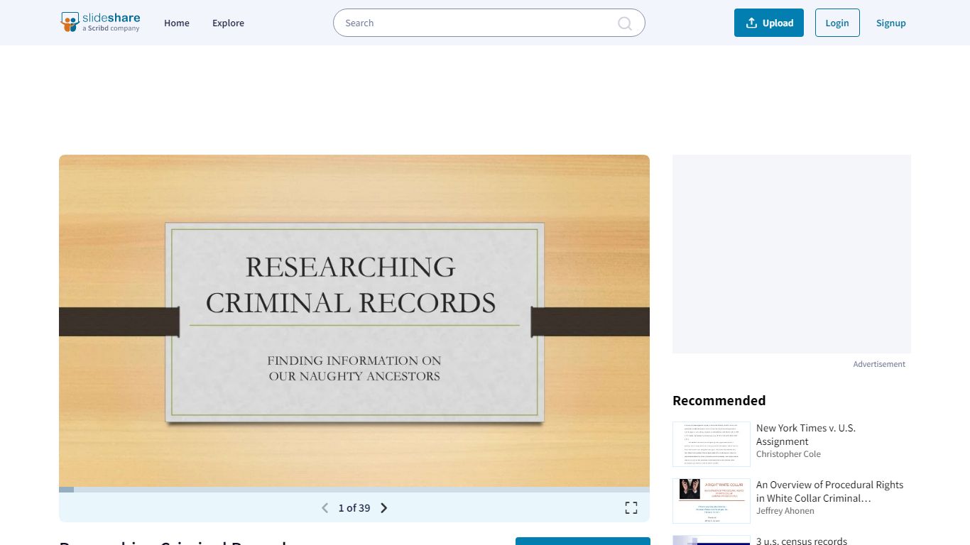 Researching Criminal Records - slideshare.net